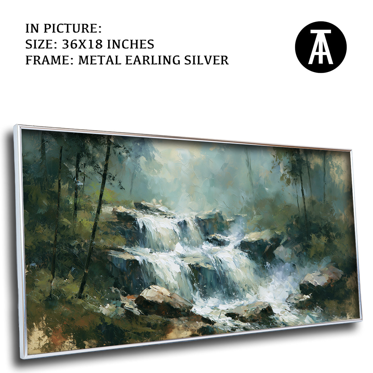 Artwork in Metal Earling Silver Frame