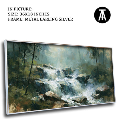 Artwork in Metal Earling Silver Frame