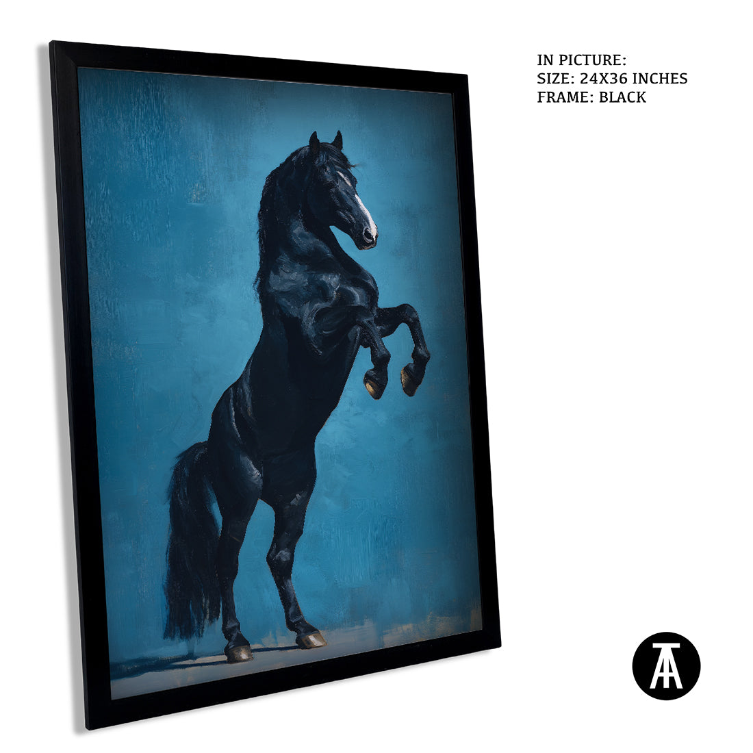 Sample Artwork in Black Frame