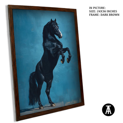 Sample Artwork in Dark Brown Frame