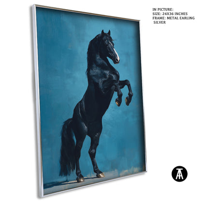 Sample Artwork in Earling Silver Metal Frame
