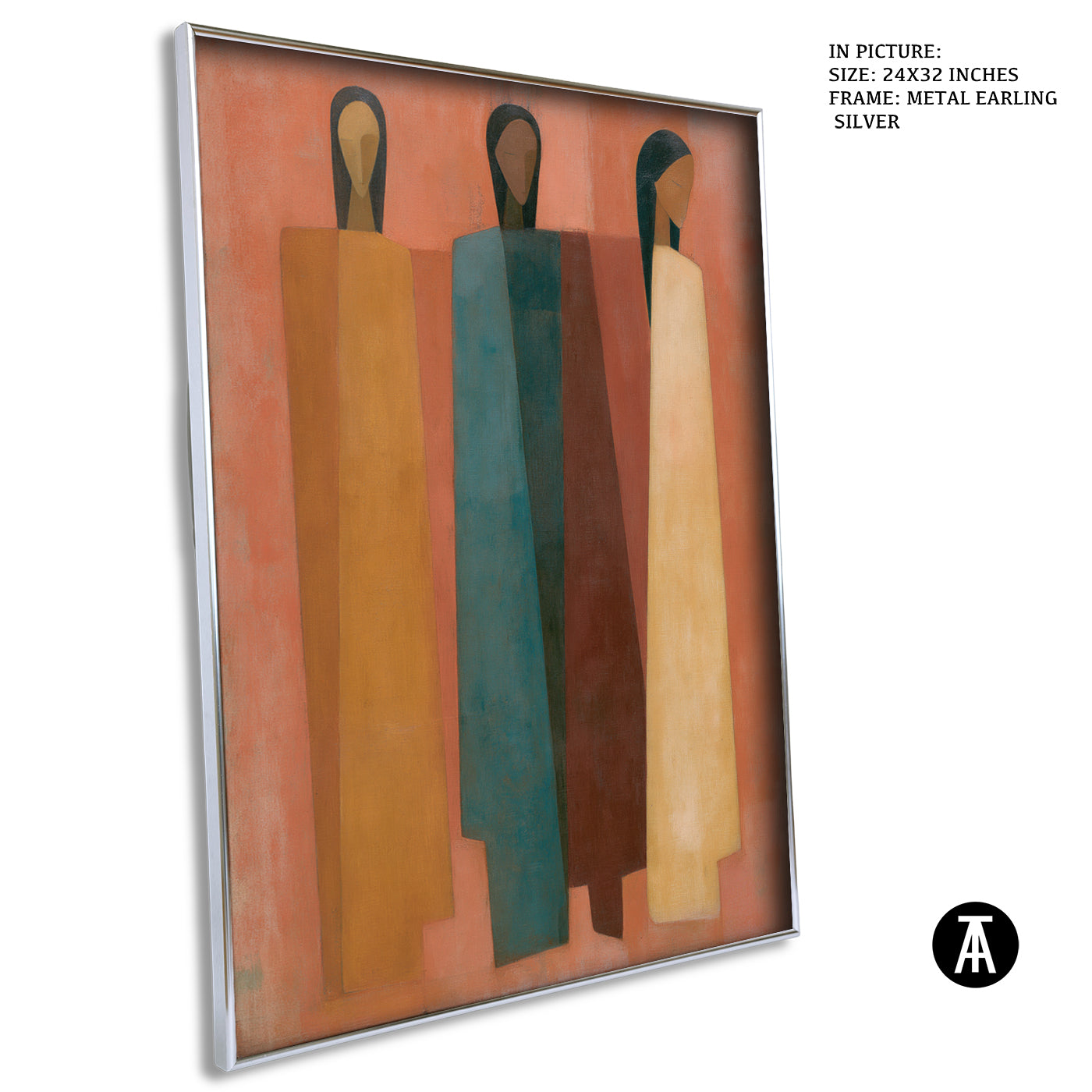 Artwork in Metal Earling Silver Frame