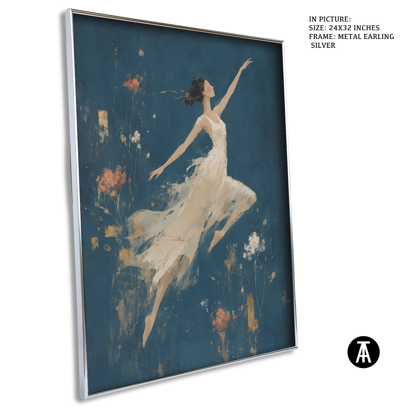 Artwork in Metal Earling Silver Frame