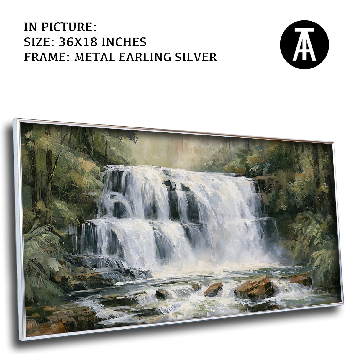 Artwork in Metal Earling Silver Frame