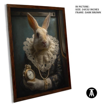 Artwork in Dark Brown Frame