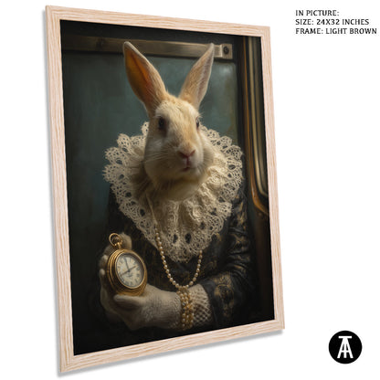 Artwork in Light Brown Frame