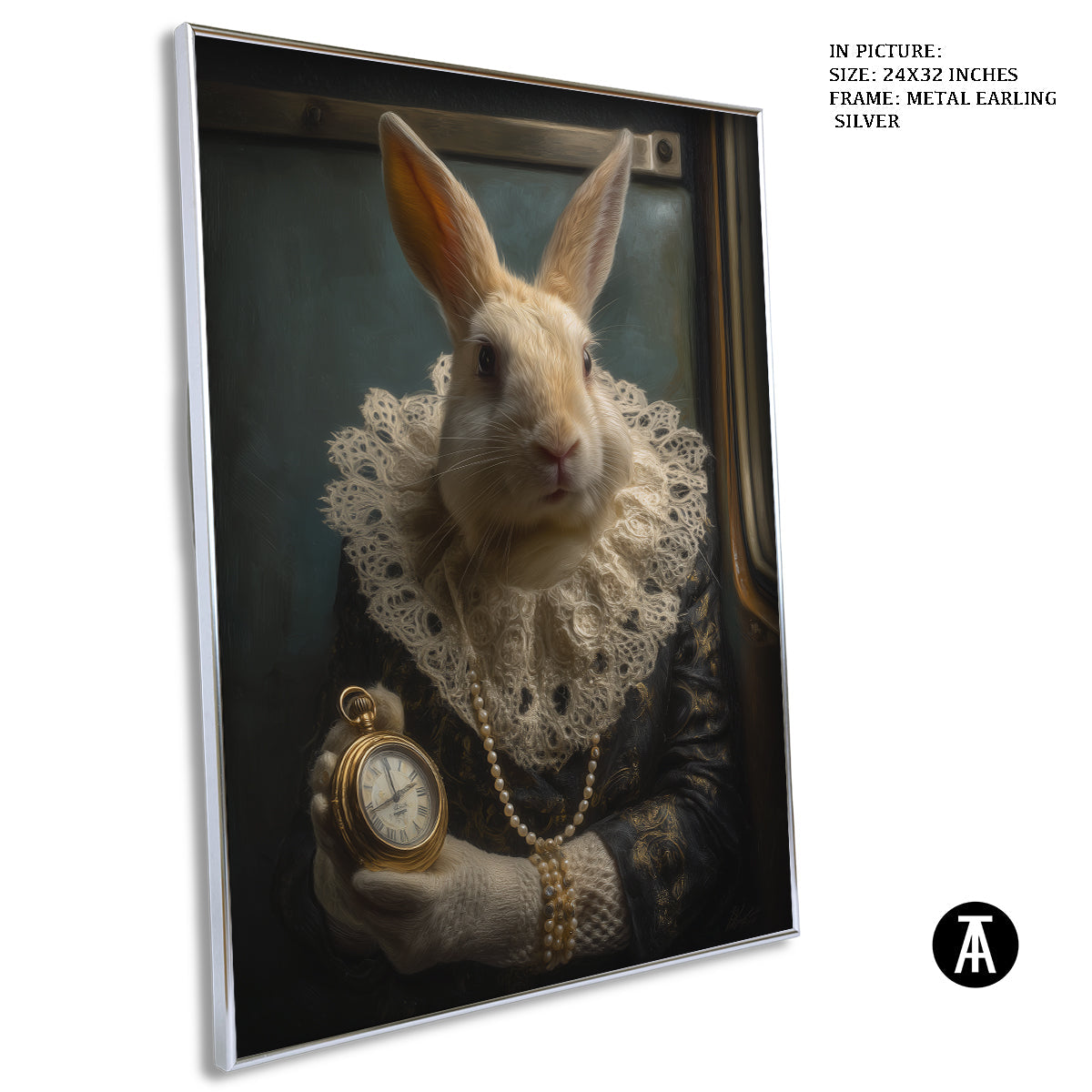 Artwork in Metal Earling Silver Frame