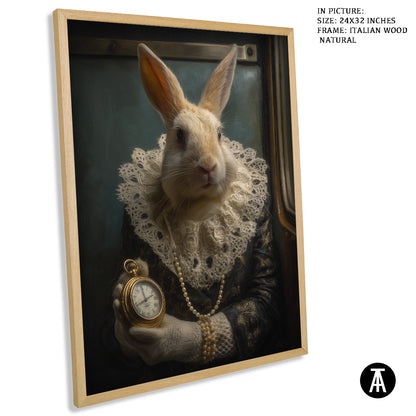 Artwork in Natural Wood Frame