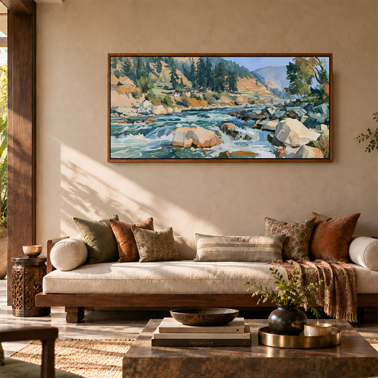 Indian Artwork in a Lifestyle Setting