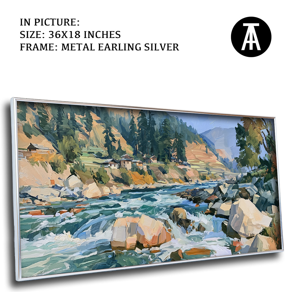 Artwork in Metal Earling Silver Frame