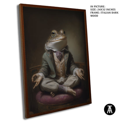 Artwork in Dark Wood Frame