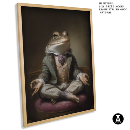 Artwork in Natural Wood Frame