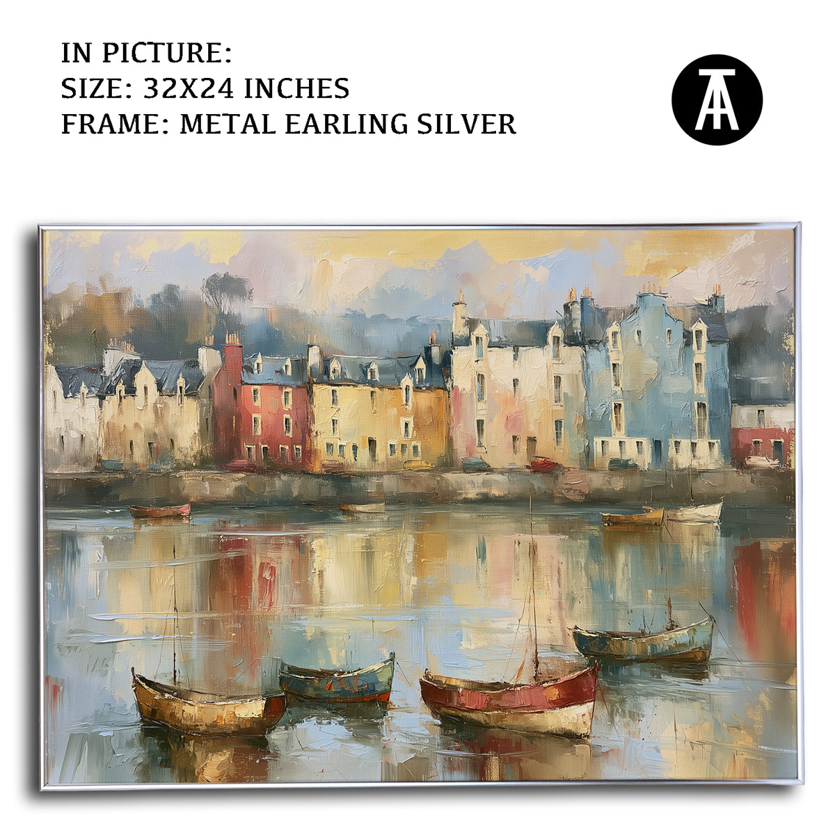 Artwork in Metal Earling Silver Frame