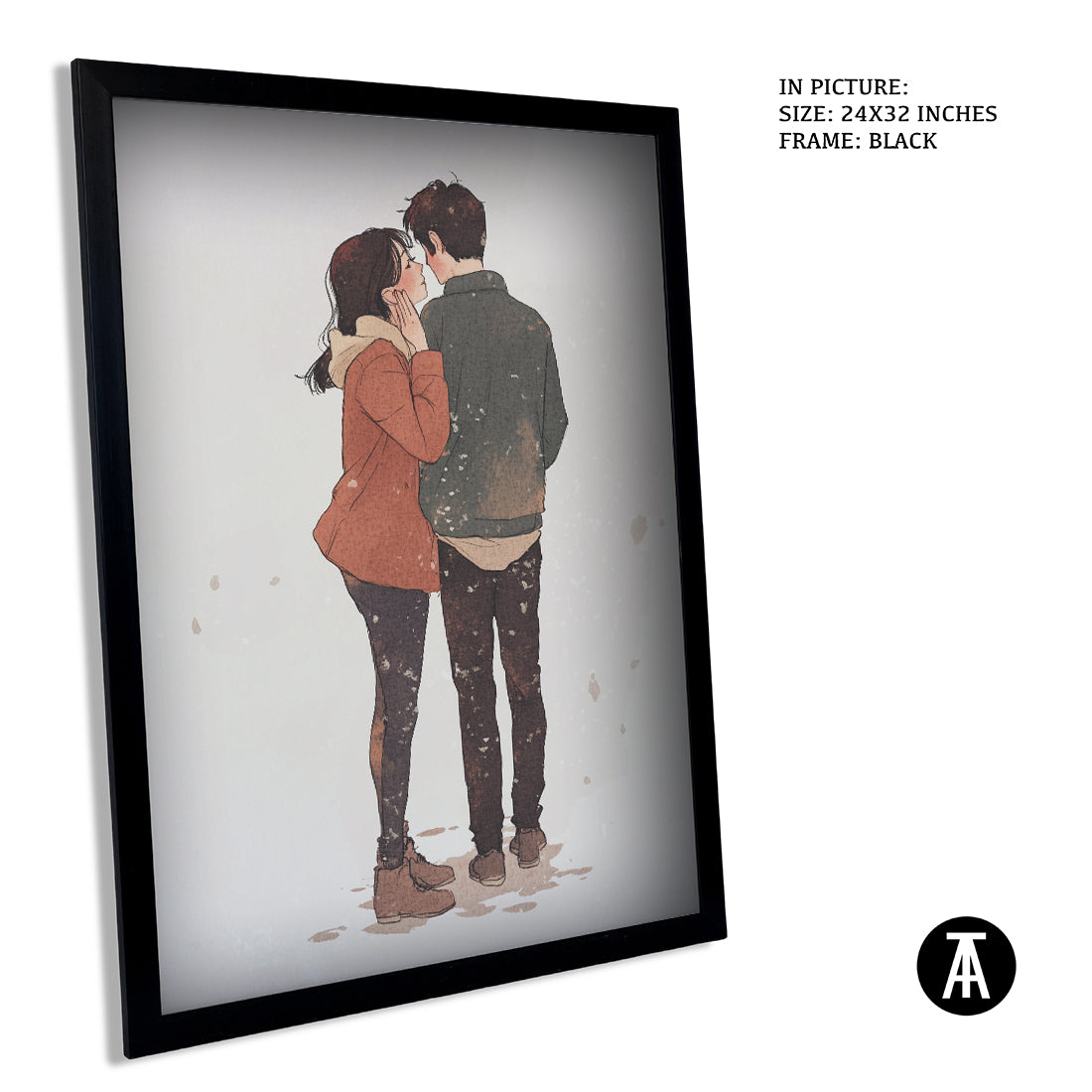 Sample Artwork in Black Frame
