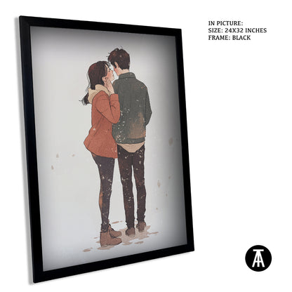 Sample Artwork in Black Frame