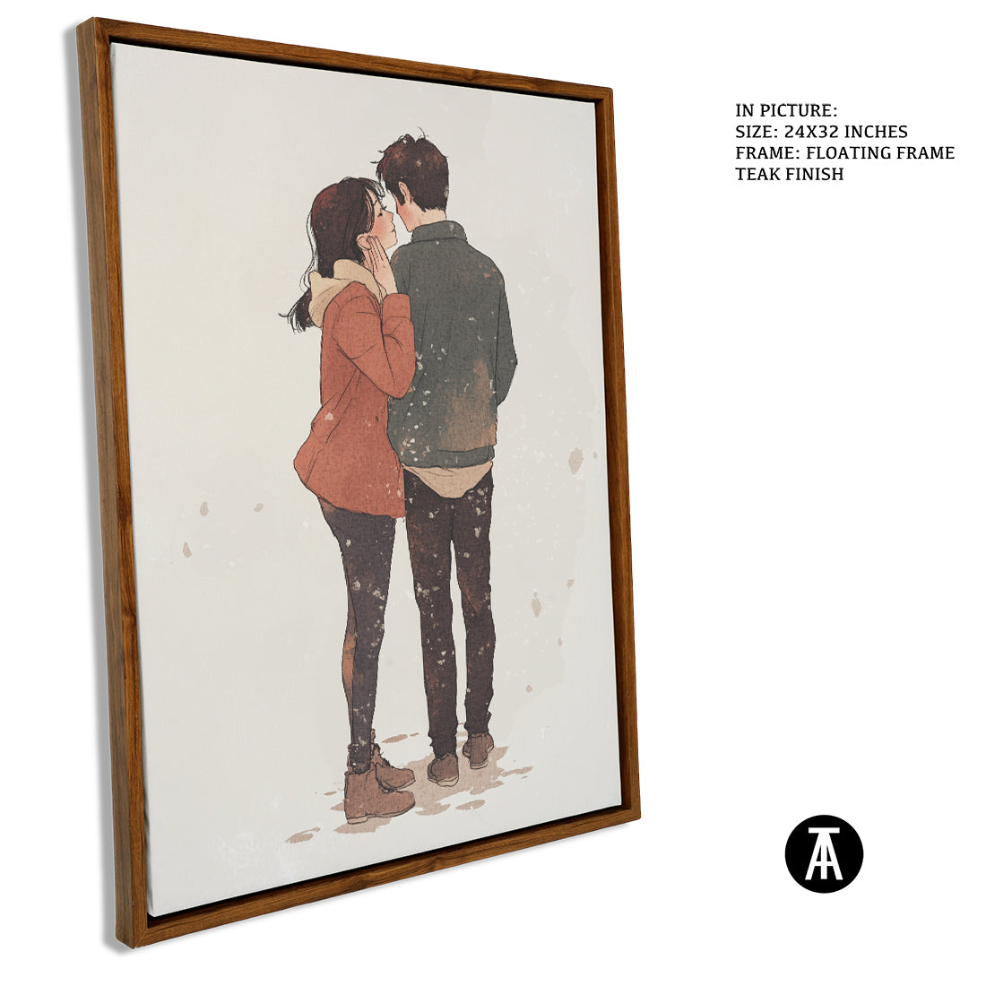 Sample Artwork in Floating Frame