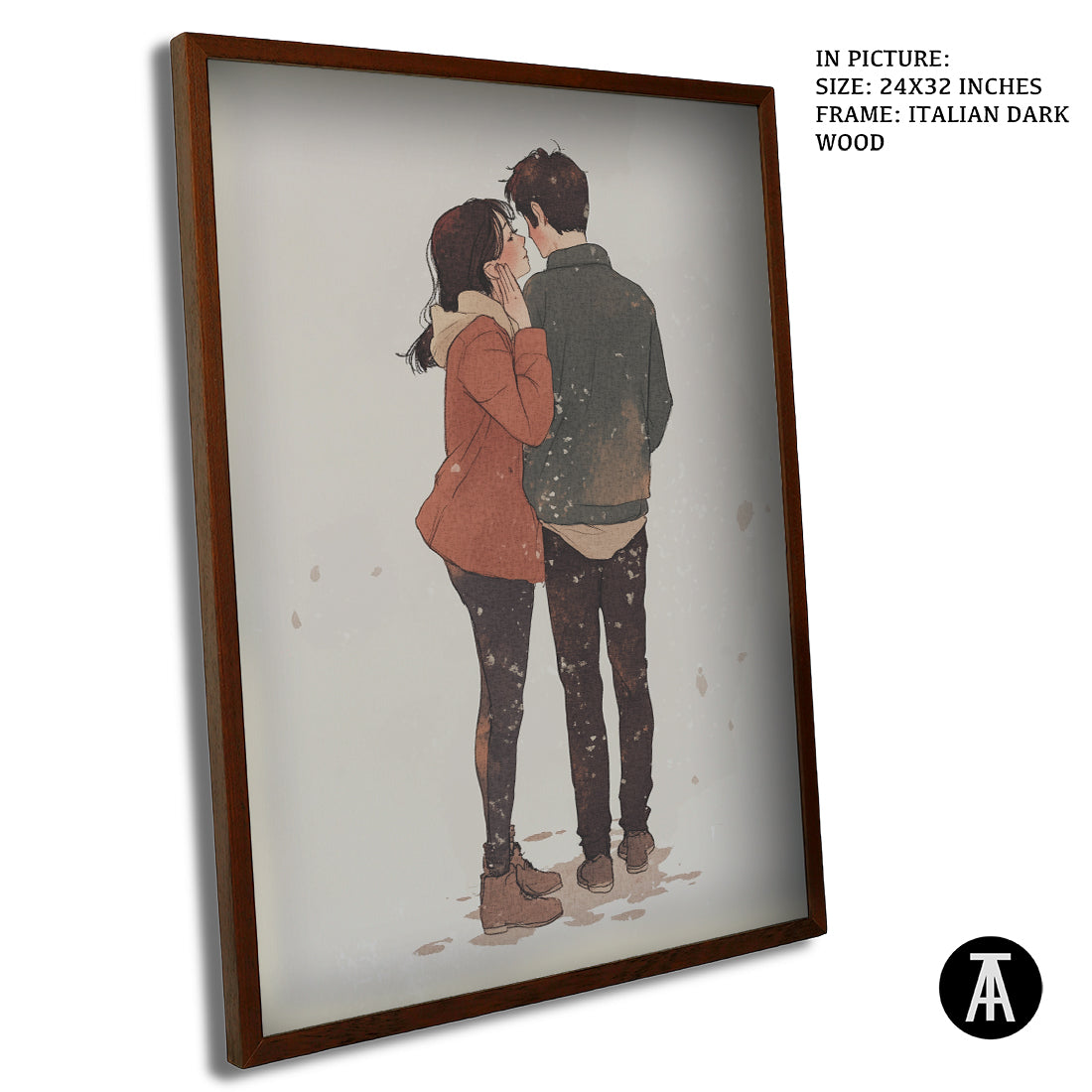 Sample Artwork in Italian Wood Framing Dark