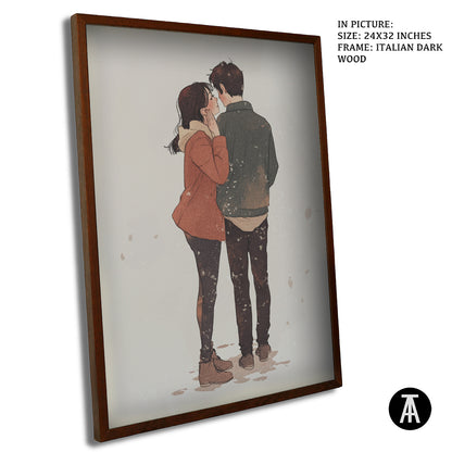 Sample Artwork in Italian Wood Framing Dark