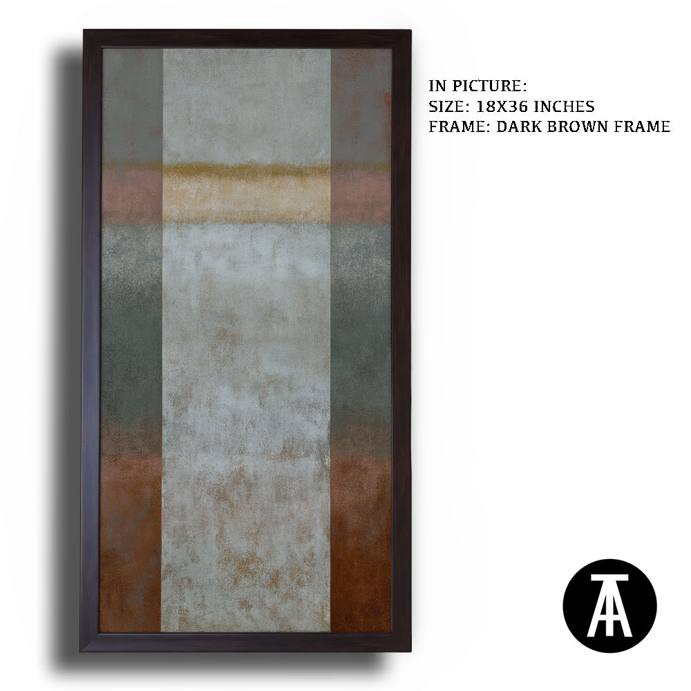 Artwork in Dark Brown Frame