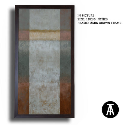 Artwork in Dark Brown Frame