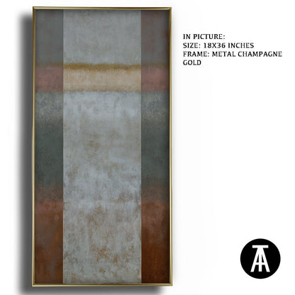 Artwork in Metal Champagne Gold Frame