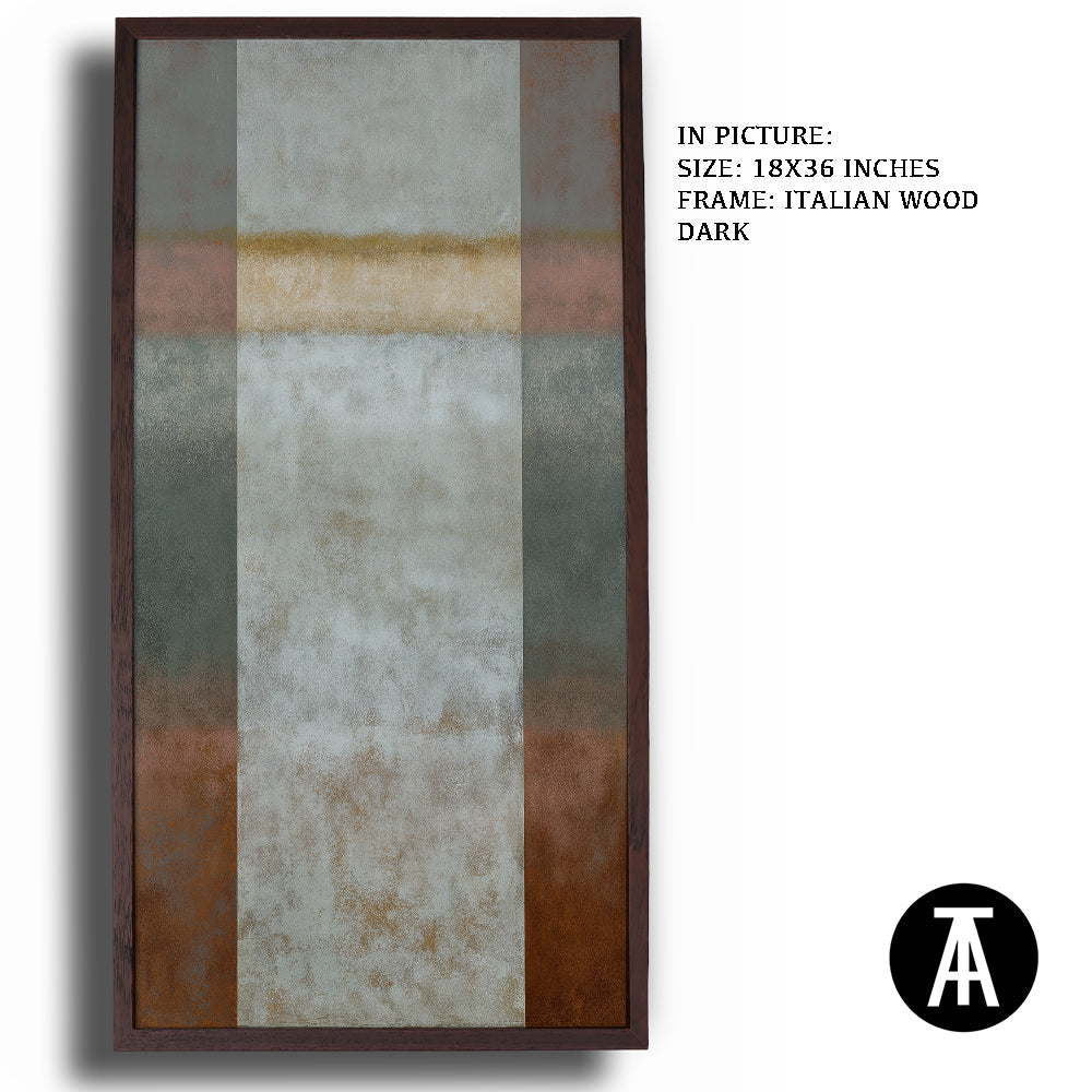 Artwork in Dark Wood Frame