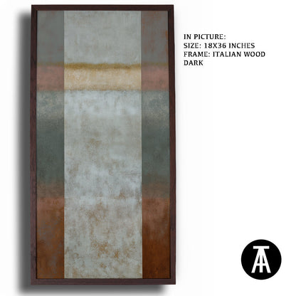 Artwork in Dark Wood Frame