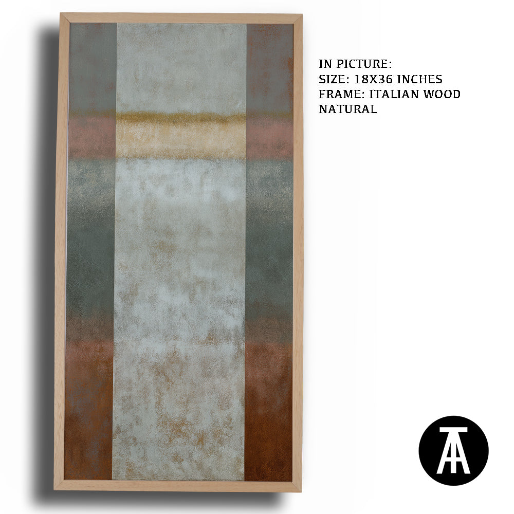 Artwork in Natural Wood Frame