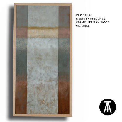 Artwork in Natural Wood Frame