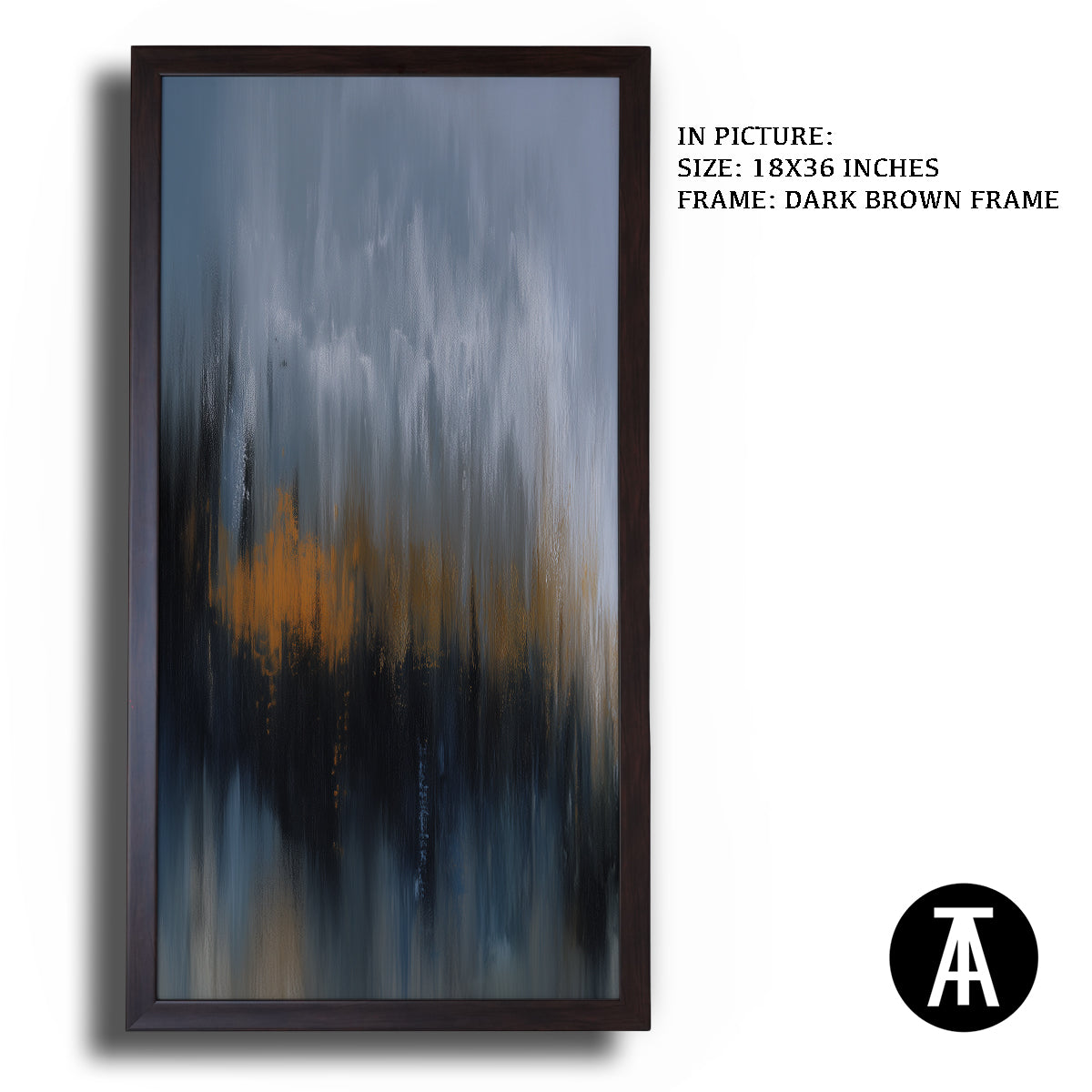 Artwork in Metal Champagne Gold Frame