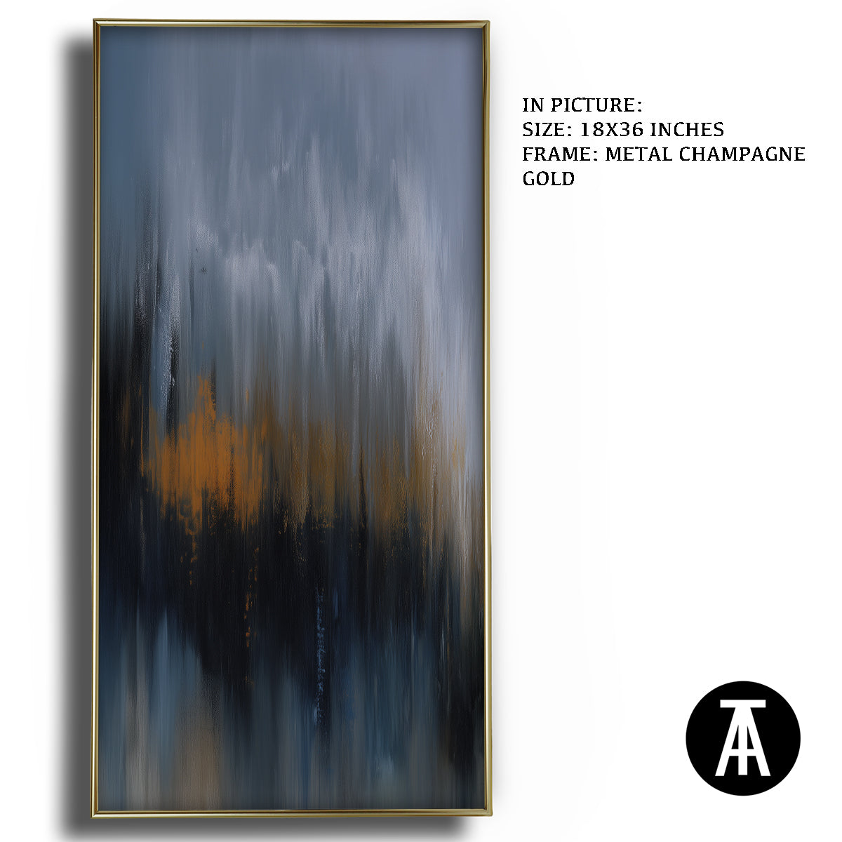 Artwork in Light Brown Frame