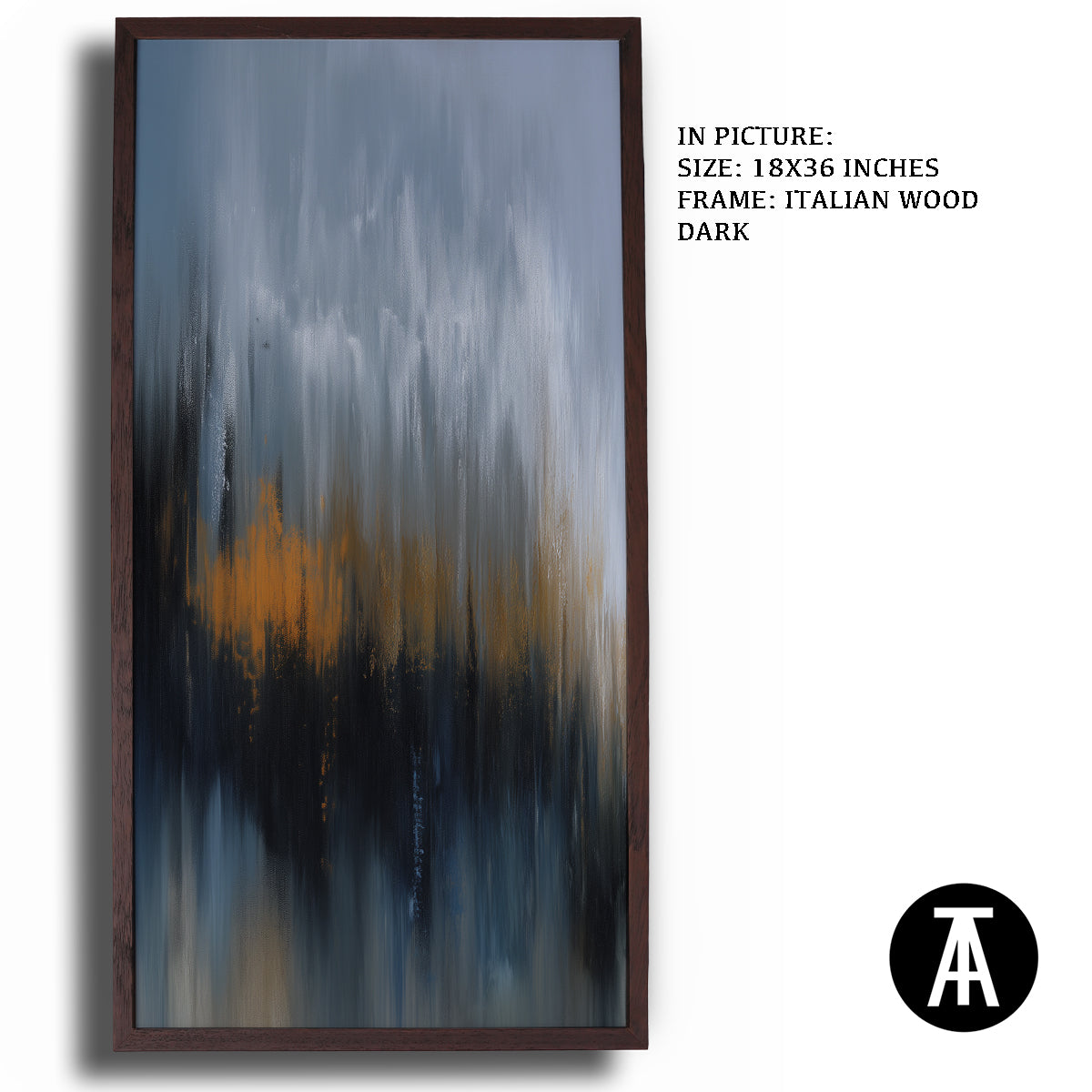 Artwork in Natural Wood Frame