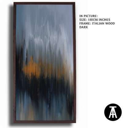 Artwork in Natural Wood Frame