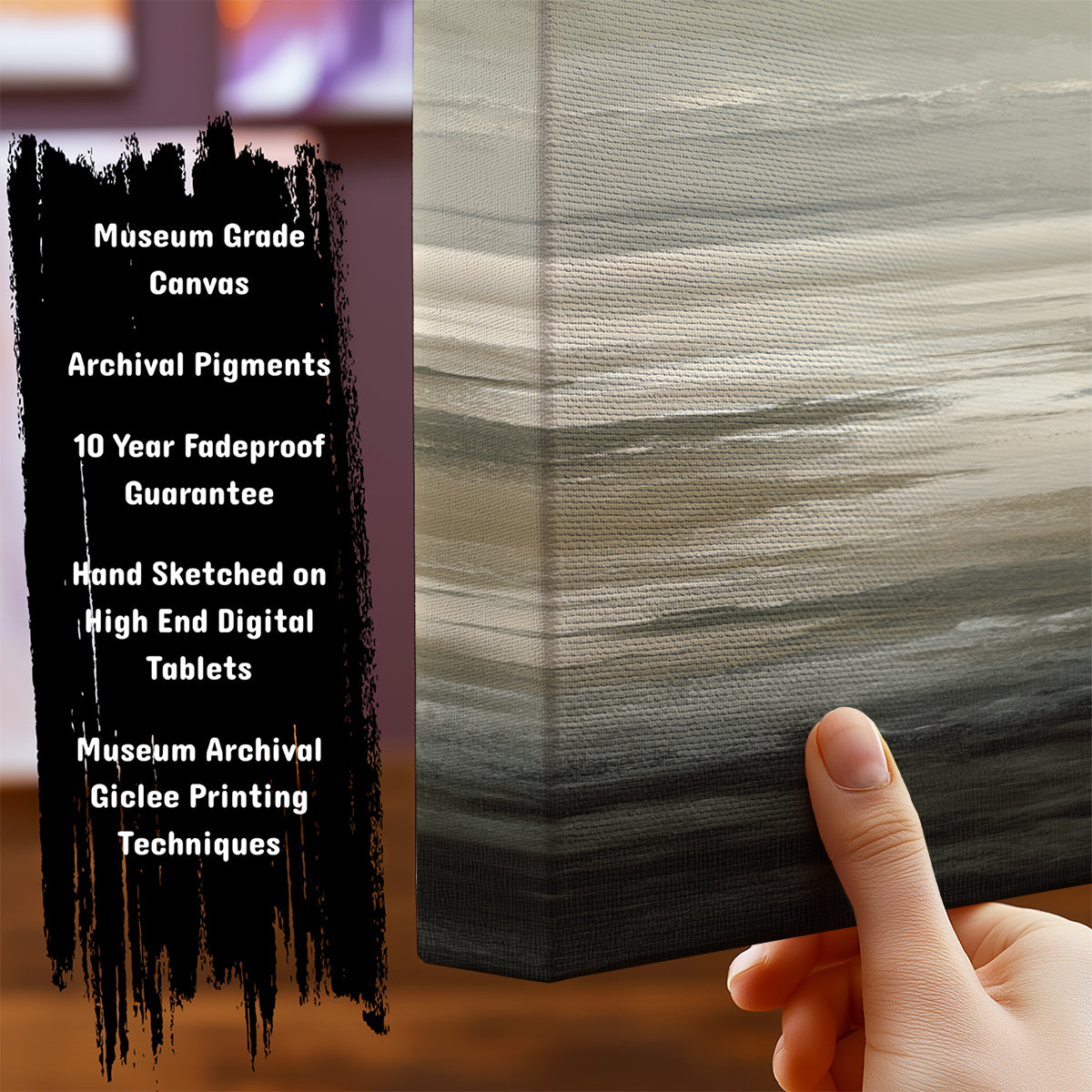 Information about Abstract Canvas Art Print