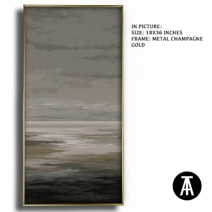 Artwork in Light Brown Frame