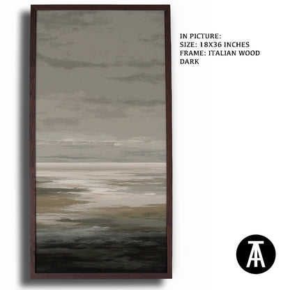 Artwork in Natural Wood Frame