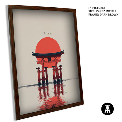 Artwork in Metal Champagne Gold Frame