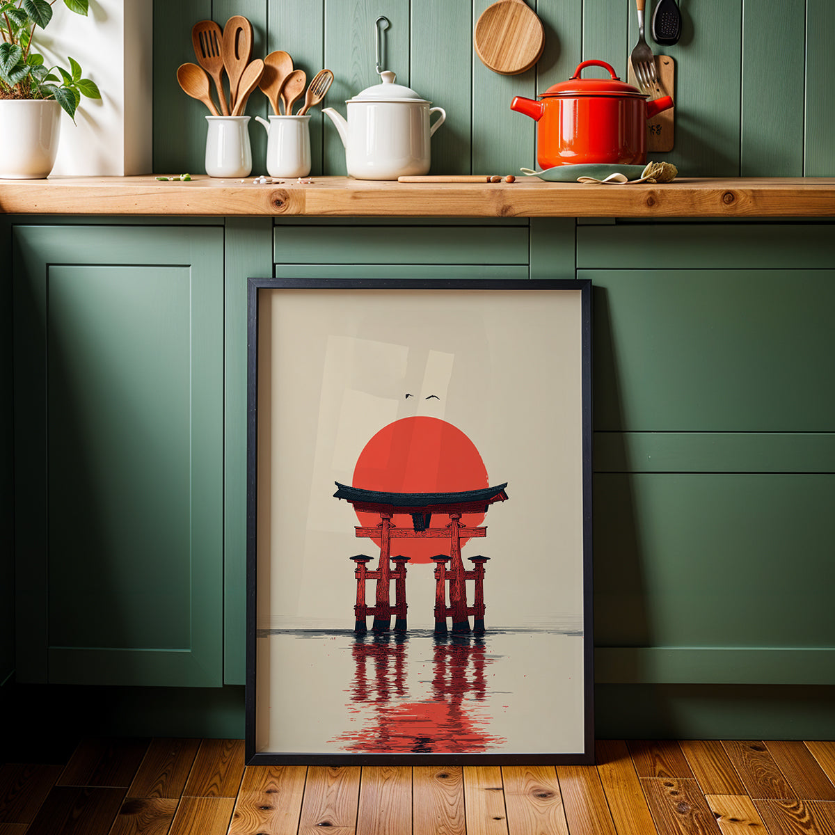 Japanese Artwork in a Lifestyle Setting