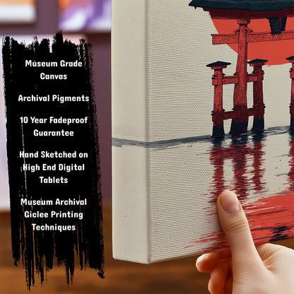 Information about Japanese Canvas Art Print