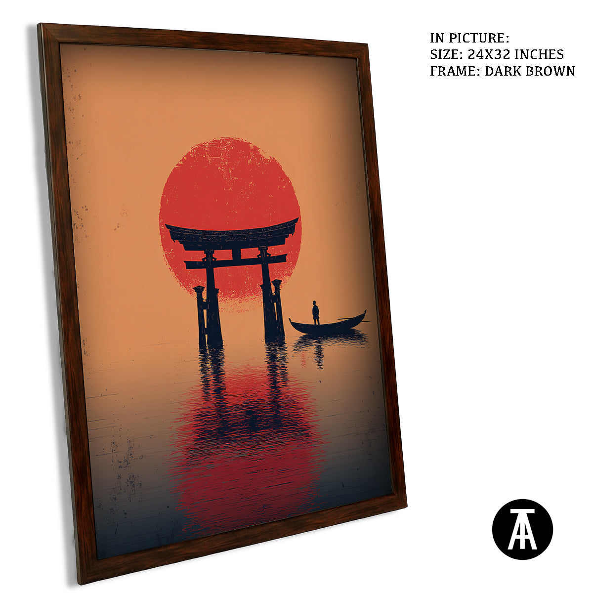 Artwork in Metal Champagne Gold Frame