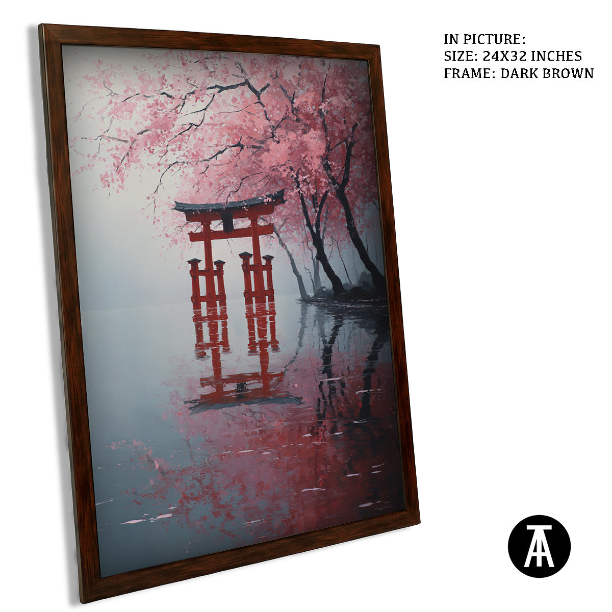 Artwork in Metal Champagne Gold Frame