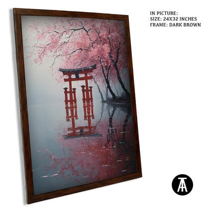 Artwork in Metal Champagne Gold Frame