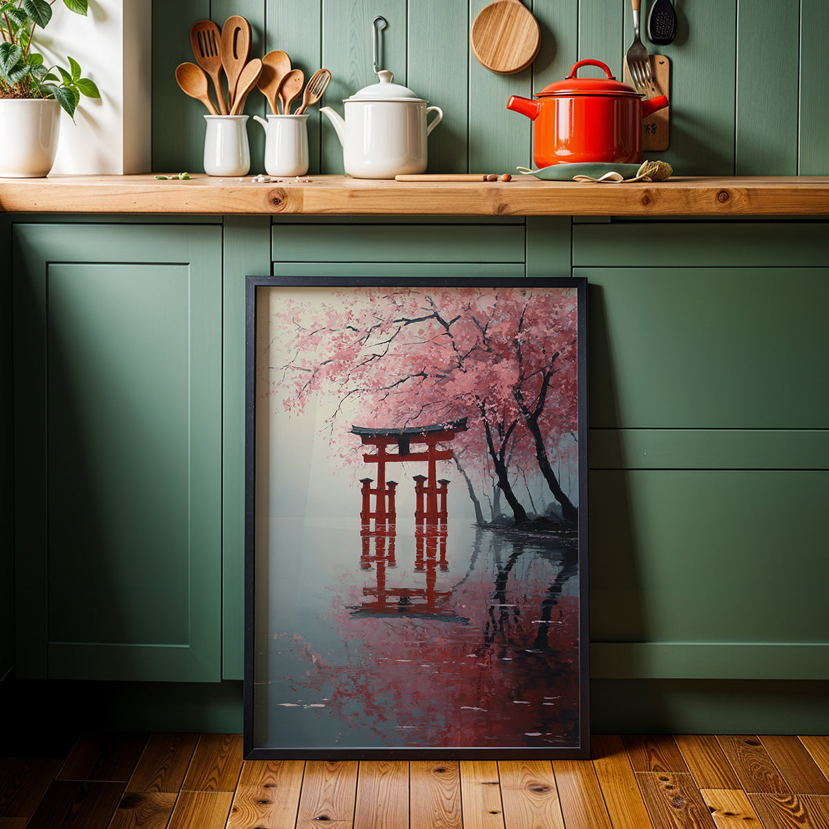 Japanese Artwork in a Lifestyle Setting