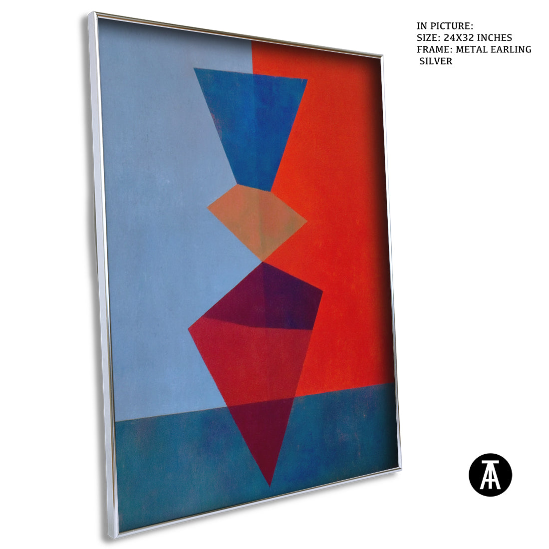 Artwork in Metal Earling Silver Frame