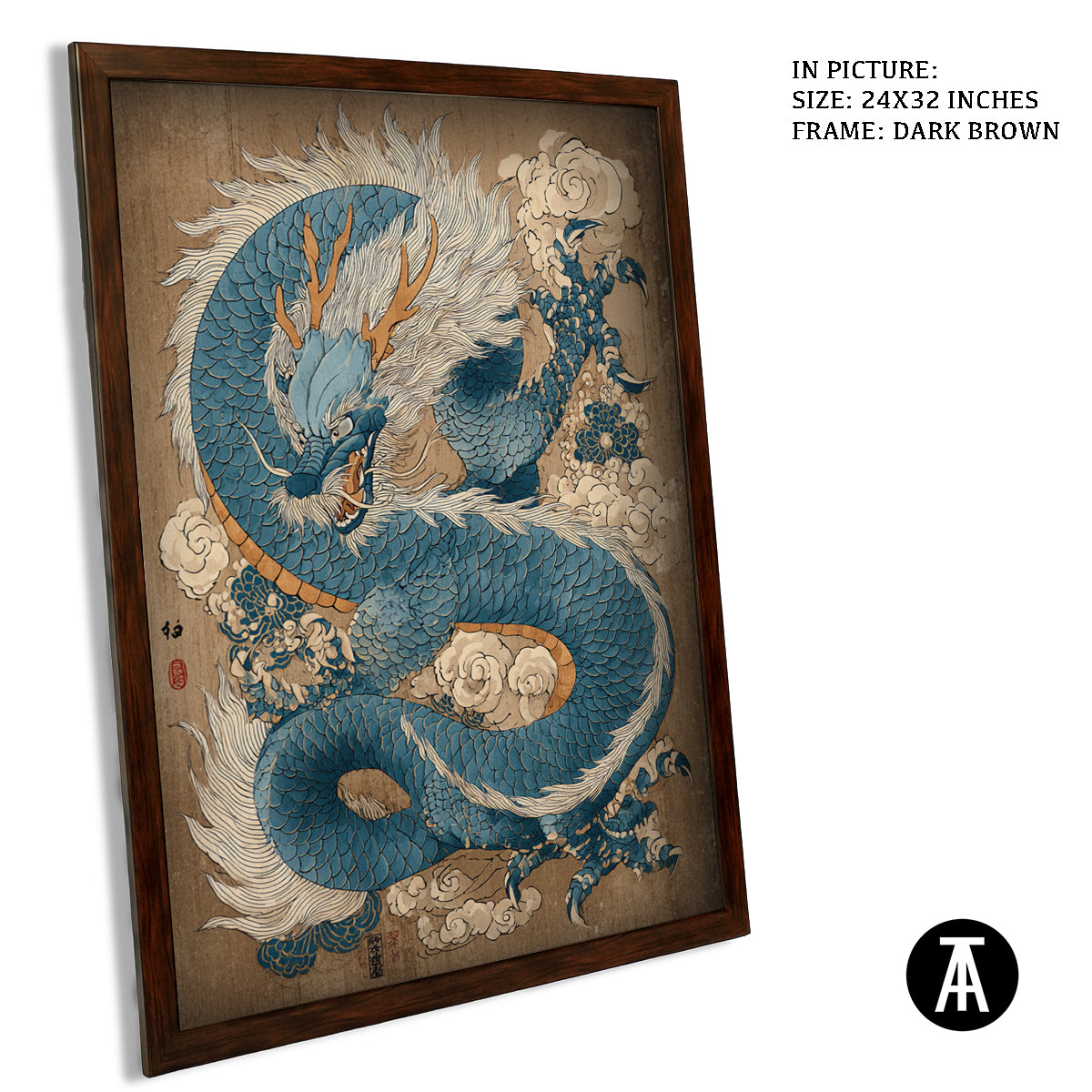 Artwork in Metal Champagne Gold Frame