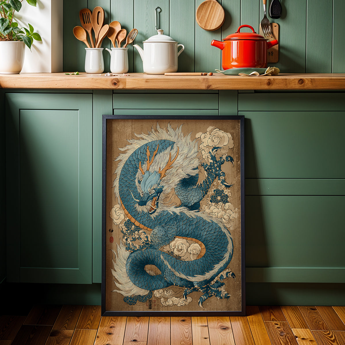 Japanese Artwork in a Lifestyle Setting