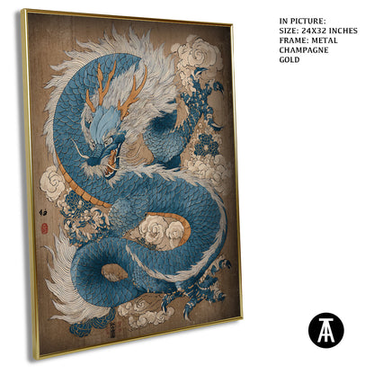 Artwork in Light Brown Frame