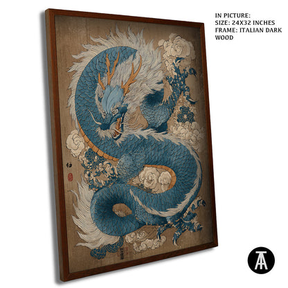 Artwork in Dark Wood Frame