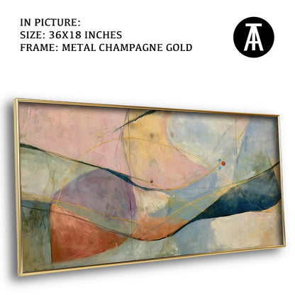 Artwork in Metal Champagne Gold Frame
