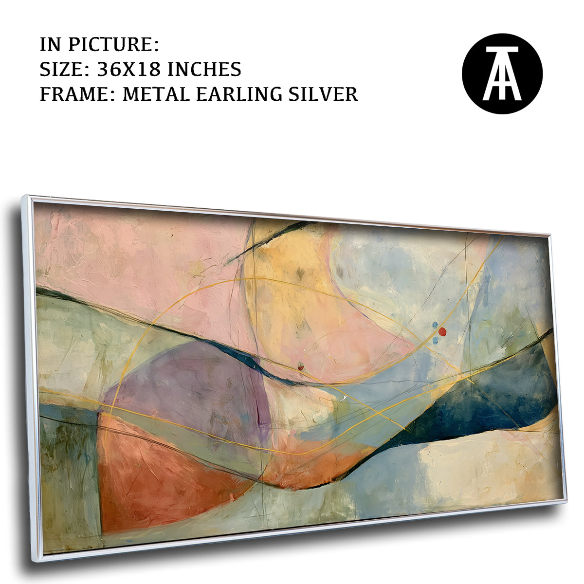 Artwork in Metal Earling Silver Frame